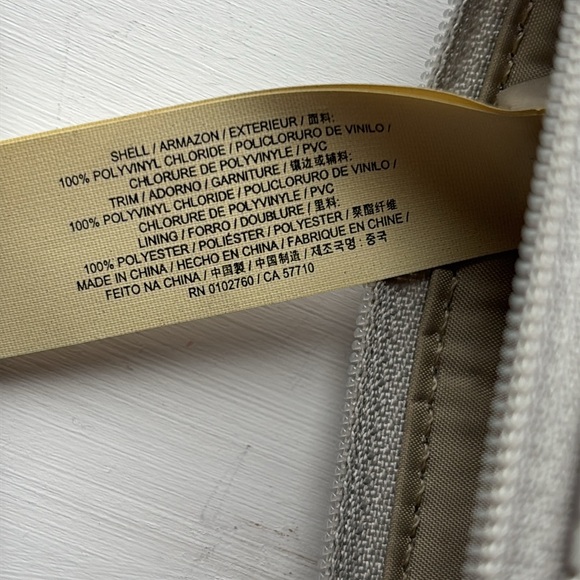 Kate Spade New York Little Shiloh Metro Spade silver shimmer cosmetic bag - Picture 6 of 8